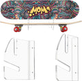 Wall-Mounted Skateboard Mount - Space-Saving Horizontal Display Rack for Secure Skateboard Storage & Decoration
