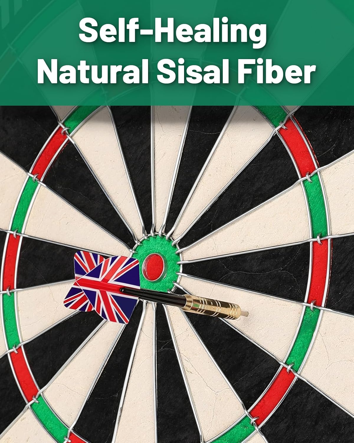 Dart Board Cabinet Set for Adults, 18-inch Dartboard with 6 Steel Tip Darts | Self‑Healing Fibers, Chalkboard Scoring, Rotating Number Ring, Regulation Size for Game Room, Man Cave and Home Bar, Brown