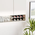 Yieach 2 Tier Stackable Wine Racks Countertop,Sturdy and Durable Wine Rack Free Standing Floor for Inside Cabinet,Clear Water Bottle Organizer and Wine Storage Racks Holder for Pantry,Table,Kitchen