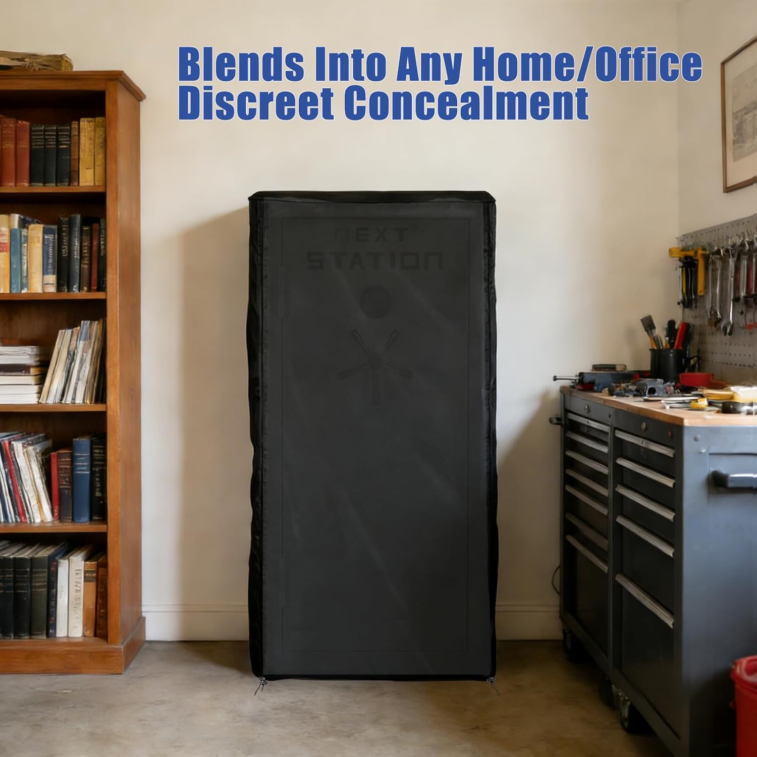 Dustproof Gun Safe Cover Disguise, Waterproof Cover for 30"W×25"D×60"H Tall Gun Cabinet Fits Liberty USA 30, Fits Browning Hell's Canyon, Fits Stack-On Elite 30