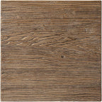 Jennifer Taylor Home Hawthorne 18” Square Reclaimed Elm Trestle Side Table, Heritage Medium-Dark Brown Reclaimed Elm