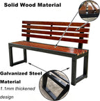 Park Bench Outdoor, Galvanized Steel Outdoor Bench, Windproof and Rainproof, Suitable for Gardens, Courtyards, Residential Areas, and Lawns(180x40x85cm/71x16x33in)