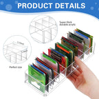 Cinnvoice 2 Pcs Tea Bag Storage Acrylic Clear Tea Drawer Organizer for Drawers, Kitchen, Cabinets, Pantry, Countertops
