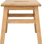 eHemco Solid Hardwood Step Stool for Adults and Kids, 12.25 Inches, Natural, Fully Assembled