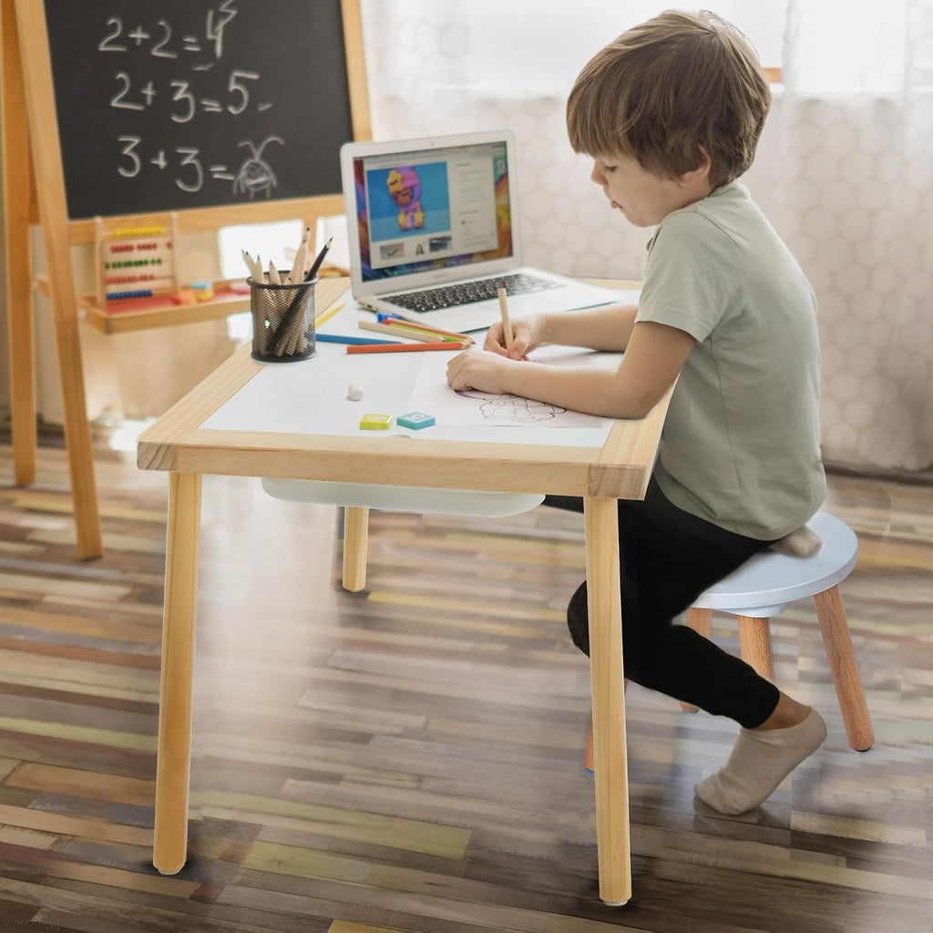 Frogprin Sensory Table for Toddlers 1-3, Kids Table with 3 Storage Bins Writable Lids, Sensory Activity Table, Play Sand Table for Indoor Outdoor