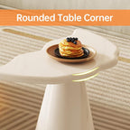 Small Side Table, Modern Accent End Table, Tapered Pedestal Sofa Beside Table for Bedroom, Living Room and Small Spaces, Easy to Assemble