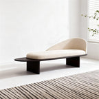 Modern Wooden Bed-end Bench in Hotel Bedroom Showroom Dressing Room Shoe-Changing with Backrest Entryway(Small)
