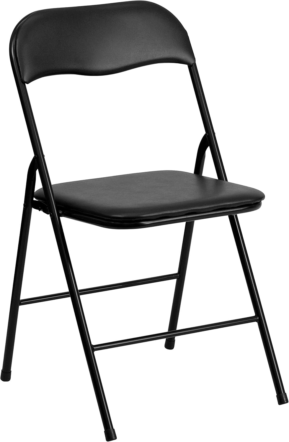 Flash Furniture Madison 5-Piece Folding Card Table and Chairs Set, Portable Event Table and Chairs Set, Black