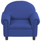 Little Lux Upholstered Preschool Chair, Plush Furniture for Kids Room, Classroom, Daycare - Blue