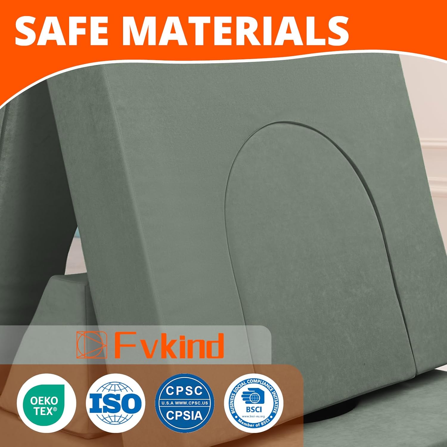 Fvkind Modular Kids Play Couch 16pcs, Toddler Couch for Playroom, Bedroom, Toddler Modular Play Sofa, Kids Sofa Building Fort with Convertible Foam Cushion for Boys and Girls, Green