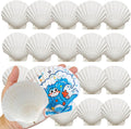 20 PCS Natural Scallop Shells for Crafts, 3-4 inches White Seashells for DIY Painting, Decoupage, Beach Wedding & Home Decor, Bulk Scallop Shells 8-10cm