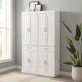 Maykoosh Pantry Cabinets - 2 Piece Kitchen Storage Organizer, White Finish