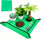 Repotting Mat for Indoor Plant Transplanting and Mess Control, Thickened Waterproof Potting Tray Foldable Succulent Potting Mat Portable Gardening Mat Garden Gifts for Women & Men, 27"x 27"