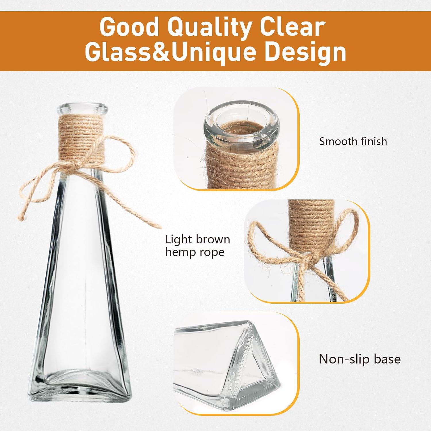 Glass Bud Vases Set of 12,Small Clear Glass Vases for Flowers 5.5 to 8.9Inch,Vintage Boho Glass Vases for Table Centerpieces, Decorative Vases for Wedding Farmhouse Homes,Bathroom Countertops