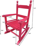 Kids Rocking Chair Wood Kids' Rocking Chairs Outdoor Childs/Toddler/Childrens Porch Rocker Chair Accent Rocker for Ages 2-8 Living Room,Bedroom,Balconies, Porches,Children's Rooms