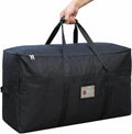 Christmas Tree Storage Bag 4 FT Large Moving Bags with Strong Zipper & Comfortable Handles, Sturdy & Durable Clothes Storage Bags Totes Bins, Black Packing Moving Boxes for College Supplies