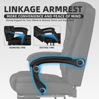 Office Chair, Fabric Gaming Chair with Footrest, Executive Comfortable Computer Desk Chairs, 360° Swivel Base & Height Adjustable Reclining Ergonomic Task Chair for Adults, Gamer Chair & Silla Gamer