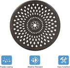 78x78x75cm Circular Diamond Top Cast Aluminum Table, Bronze