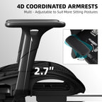Office Chair with 3D Adjustable Lumbar Support,Ergonomic Computer Chair,Adjustable Headrest and Armrests, 400lbs Capacity,Tilt-Swivel,Premium Mesh Desk Chair for Office,Home & Gaming (Black)