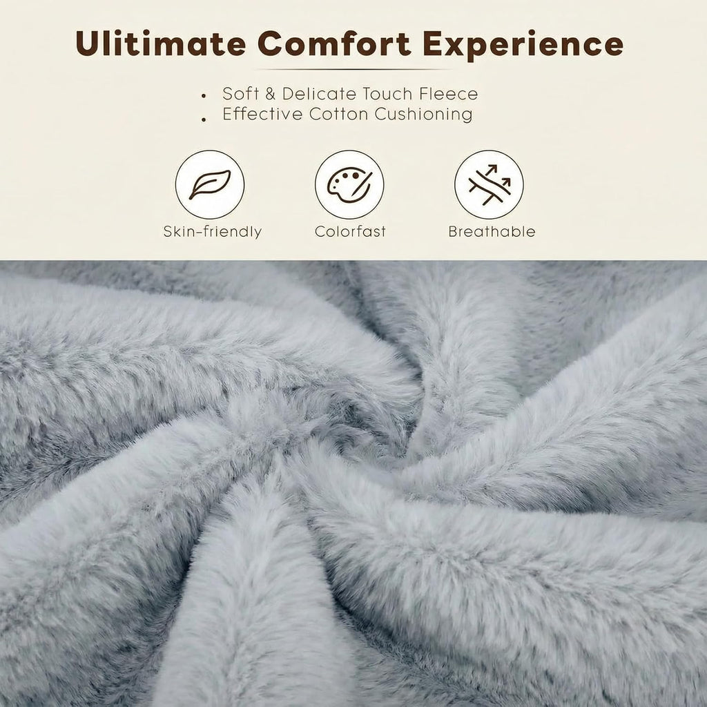 Folding Saucer Chair, Comfy Reading Chair with Soft Thick Padded Seat | Plush Faux Fur Lounge Chair for Small Space, Bedroom, Dorm, Living Room, X-Large Lazy Chair for Adults Teens Kids
