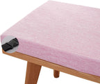 Bench Seat Cushion for Outdoor Indoor Furniture, 48/36/60/40 Inch Seat Cushion with Non-Slip Bottom, Removable Chair Pad for Piano Benc,Patio,Garden,Long Chairs,Swings(Pink,200x50x5cm)