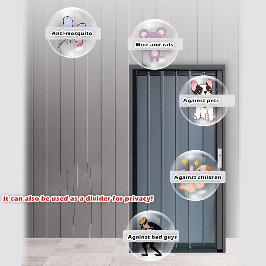 Aluminum Sliding Door with Lock - Retractable Barn Door Hardware Kit, Fits 61-177 cm, Temporary Simple Track Design, Ideal for Home and Office Spaces