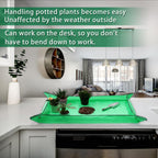 Plant Repotting Mat,Extra Large Waterproof Potting Mats,Foldable Potting Mat for Indoor Plant Transplanting and Dirt Control,Portable Gardening Mats for Repotting(43''*30'',Green)