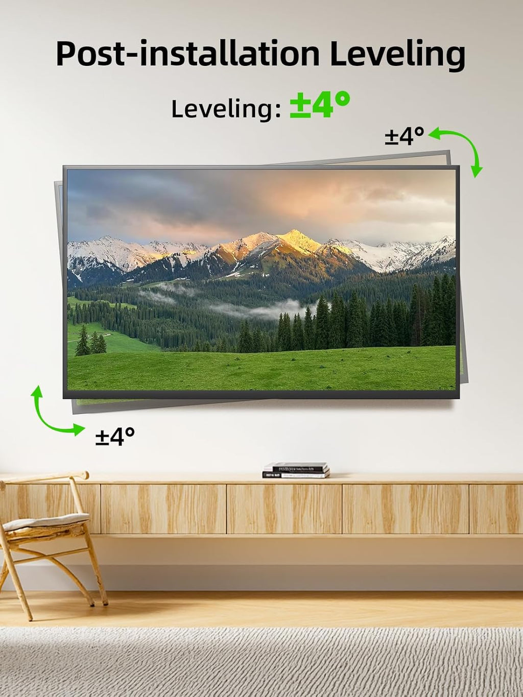 USX MOUNT Long Arm TV Wall Mount for Most 32-65 Inch TVs, 29 Inch Long Extension TV Mount Swivel and Tilt, Full Motion Corner Wall Mount Tv Bracket Fit Max VESA 400 x 400mm, Up to 80 lbs