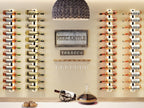 2 Pack 12 Bottle Wall Wine Rack for 24 Wine Bottles, DIY Detachable Wall Mount Wine Rack, Wine Storage Organizer Display Holder Used As One or Four, for Dining Room, Wine Cellar, wine lover gift