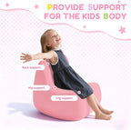 Toddler Chair, Comfy Kids Sofa Chair for Playroom, Supportive Toddler Couch for Girls with Washable Cover, Small Kids Furniture Sofa for Baby Gift (L-Shape-Pink)