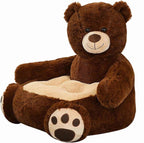 Kids Sofa Seat, Animals Shaped Seat Cushion for Bedroom Living Room Home Decor, Bear