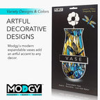 MODGY Expandable Flower Vase Plastic Decorative Modern Vases for Flowers Centerpieces Dining Table Decor Living Room Bathroom Wedding Office, Tiffany - Dragonfly