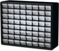 Akro-Mils 64-Drawer Plastic Drawer Storage Cabinet for Garage Organization, Bead Organizer, Building Bricks Storage, Teacher Toolbox, Makeup Organizer, 20" W x 6" D x 16" H, 10764 Black