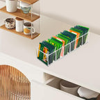 Tasybox Acrylic Tea Bag Organizer - Clear Small Tea Packet Storage Box for Drawer, Countertop, Pantry, Kitchen, Cabinet, Shelf, 1 Pack | Tea Bag Organizer Holder, Small Teabag Packet Storage Box for Drawer, Countertop, Pantry, Kitchen, Cabinet, Shelf
