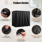 Kasla Storage Cabinet Cover, Outdoor Chest Storage Waterproof Cover, Weatherproof Cabinets Covers for Kitchen Patio Garden Backyard (32"L×33"W×43"H)