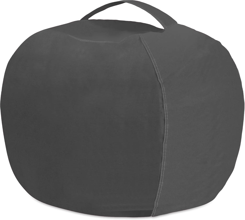 Posh Stuffable Kids Stuffed Animal Storage Bean Bag Chair Cover - Childrens Toy Organizer, X-Large 48" - Heather Gray