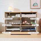 White Baby Dresser for Nursery Bedroom, 6 Drawer Organizer for Closet