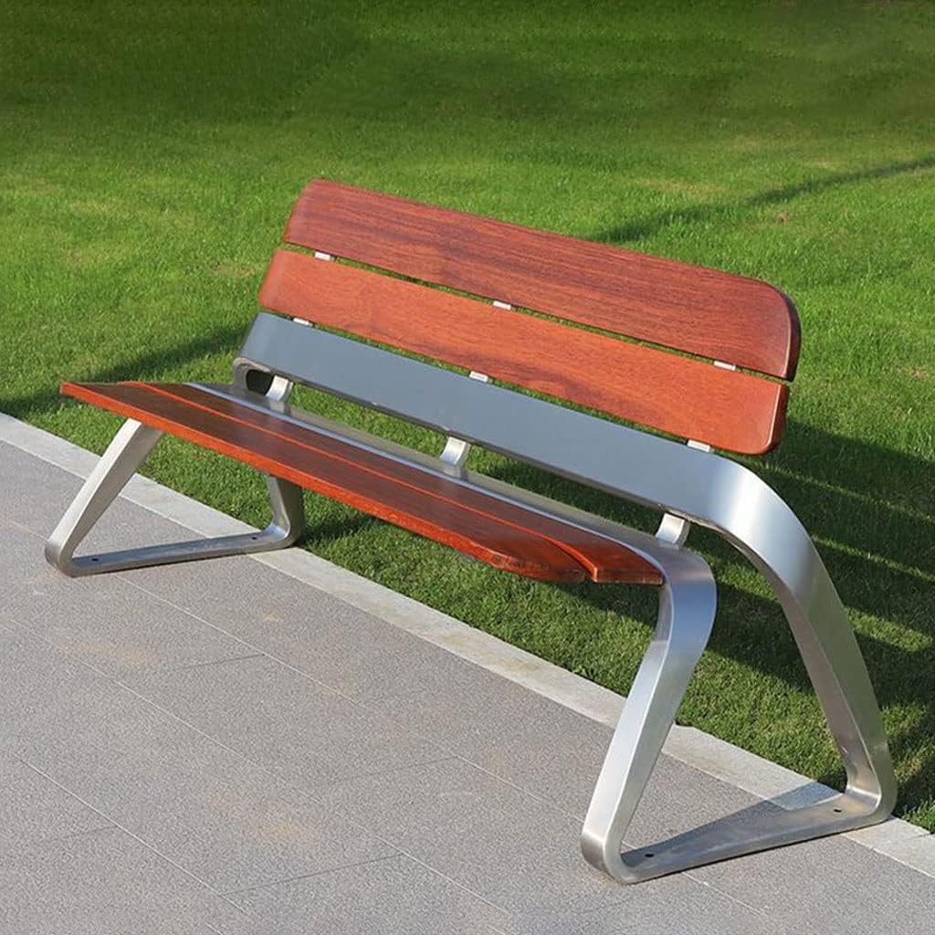 Patio Benches for Outdoors Outdoor Terrace Garden Leisure Bench Park Seat Beach Chair Metal Cast Iron Frame Home Creative Decor Garden Benches for Outdoors