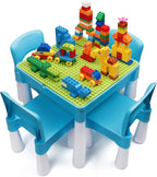 burgkidz Toddler Chair for Kids Ages 2-4, Plastic Kids Chair with 9.3" Seat Height, Lightweight & Durable, Easy-Clean for Indoor/Outdoor Use, Favorite Calming Blue for Boys Girls