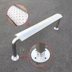 Patio Benches for Outdoors Stainless Steel Bench Park Chair Outdoor Rest Simple Waiting Bus Garden Benches for Outdoors