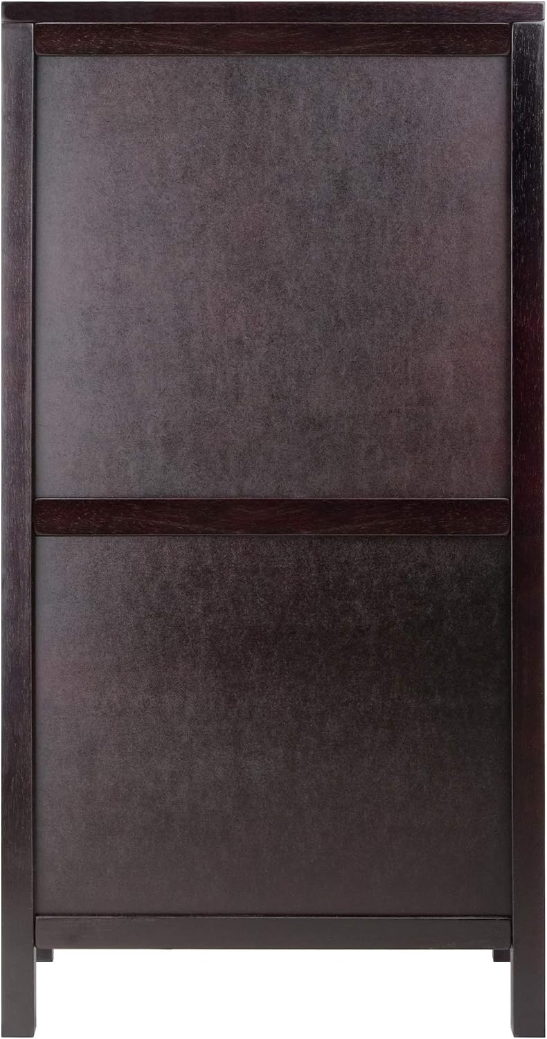 Winsome Ancona Wine Storage, Dark Espresso