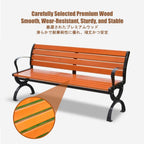Garden Benches for Outdoors, Patio Benches for Outdoors, Features a Cast Aluminum Frame; Suitable for Front Porches, Parks, and Various Outdoor Spaces.(B Deluxe,150cm)