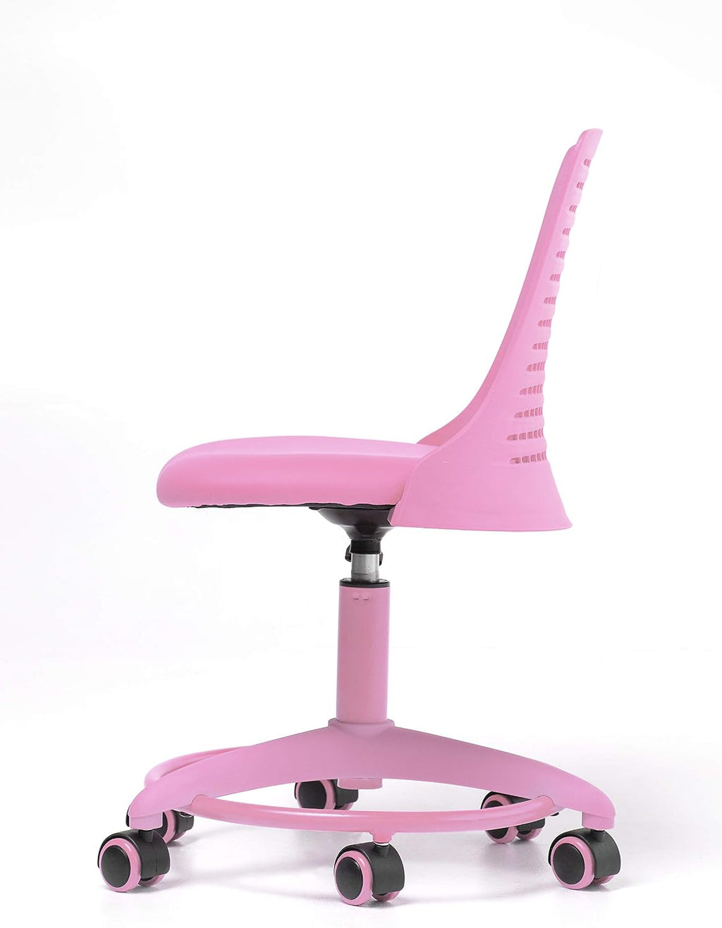 Kids Desk Chair Adjustable Height School/Home Children 4-12 Swivel with Anti-Scratch Wheels Breathable Back Chair for Kids Holds up to 175 Lbs – Color Pink