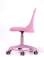 Kids Desk Chair Adjustable Height School/Home Children 4-12 Swivel with Anti-Scratch Wheels Breathable Back Chair for Kids Holds up to 175 Lbs – Color Pink