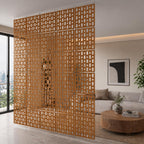 Teak Hanging Room Divider Panels, Set of 12