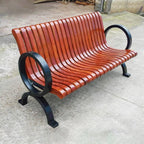 Patio Benches for Outdoors Creative Outdoor Leisure Bench with Backrest Community Park Viewing Seat Beach Chair Shopping Mall Rest Garden Benches for Outdoors