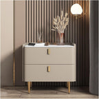 Home Bedroom Rock Slab Bed Side Cabinet Nordic Solid Polar Storage Cabinet