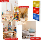 3 PCS Sensory Wall Mirror, 10″ x 10″ Acrylic Shatterproof Bubble Mirror for Classroom, Sensory Room Must-Have, Visual Tactile Stimulation Item for Play Room, Calming Corner