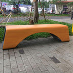 Patio Benches for Outdoors Fiberglass Park ChairOutdoor Public BenchesSimple Customized SeatsForeign TradeLeisure Chair Garden Benches for Outdoors