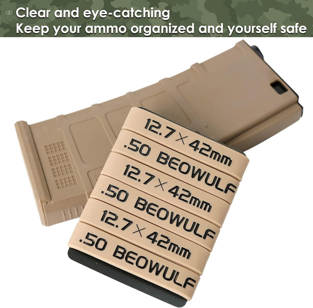 Aolamegs 50 Beowulf /12.7x42mm Magazine Marking Band 6 Pack